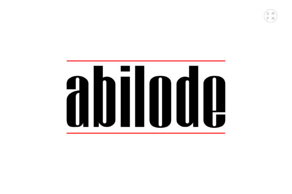 Abilode: A Modern Display Font for Crafters and Makers
