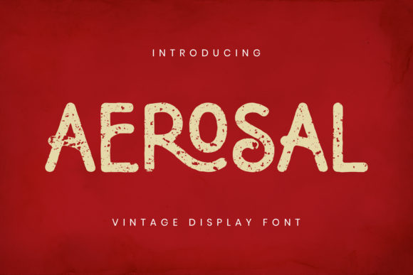 Aerosal: A Vintage-Inspired Display Font for Elegant Editorial Design