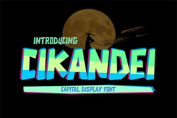 Cikandei: A Bold Display Font for Crafters and Product Designers