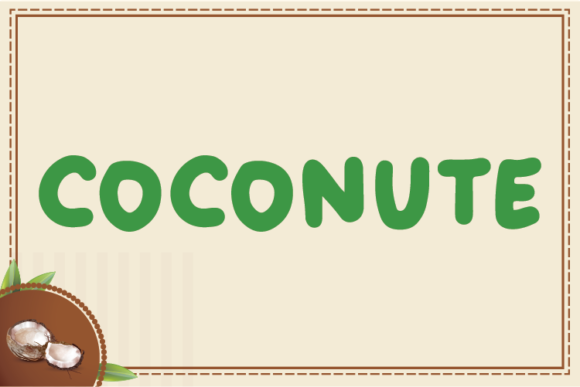 Coconute: A Friendly Display Font for Warm Brand Identities