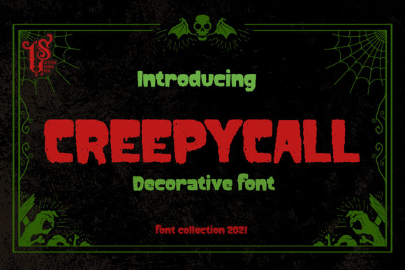 Creepycall Font: A Spooky-Handmade Display Typeface for Branding and Business