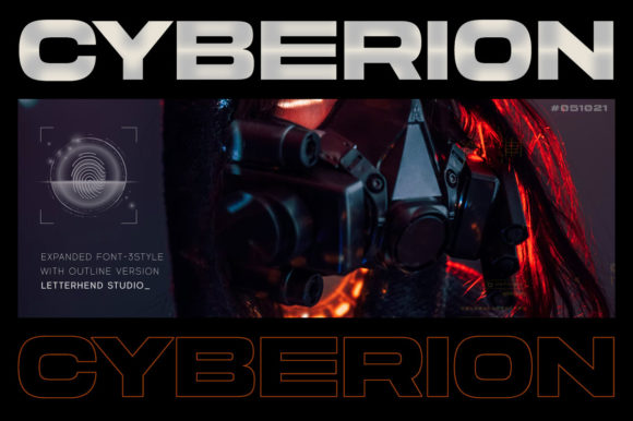 Cyberion: A Bold Display Font for Crafters and Product Designers