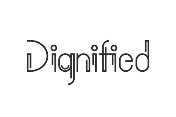 Dignified: A Modern Display Font for Editorial Elegance