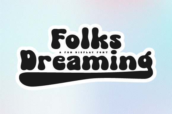 Folks Dreaming: A Bold Display Font for Confident Brand Campaigns