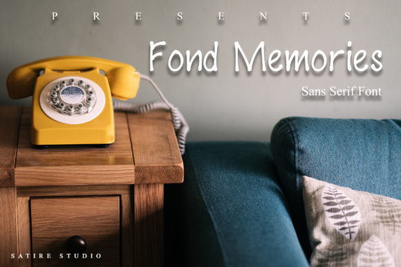 Fond Memories: The Cool Casual Display Font for Crafters and Makers