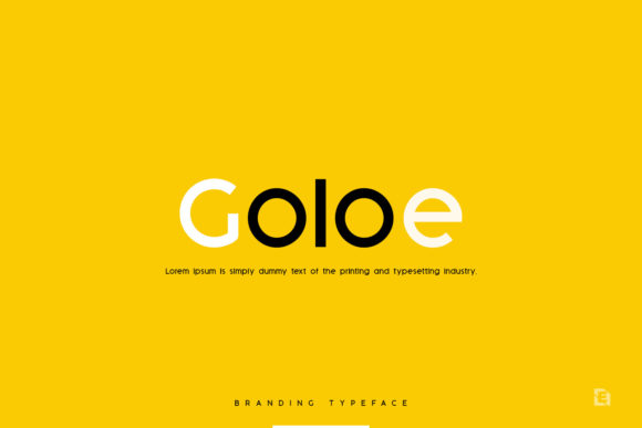 Goloe: A Minimal Modern Display Font for Handmade Creators