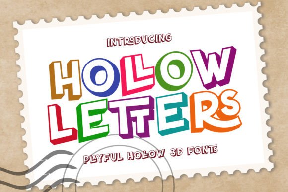 Hollow Letters: A Playful Display Font for Modern Web Design Projects