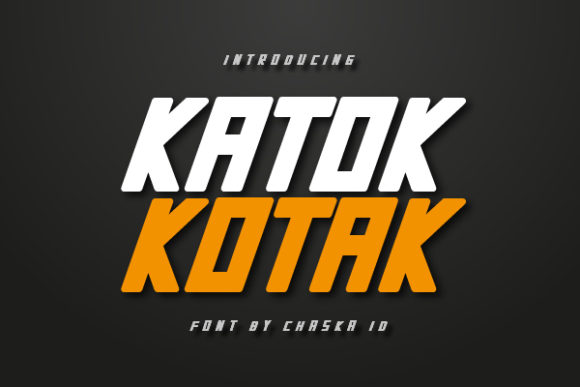 Katok Kotak: A Bold Display Font That Brings Handmade Designs to Life