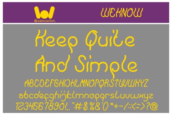 Keep Quite and Simple: A Bold Display Font for Modern Editorial Design