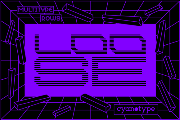 MultiType Rows Loose: A Bold Display Font for Unique Branding