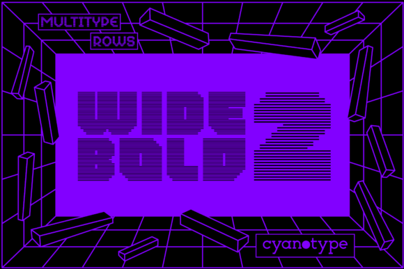 MultiType Rows Wide Bold 2: A Bold Display Font for Scroll-Stopping Digital Campaigns