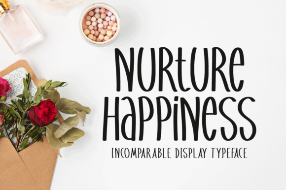 Nurture Happiness: A Joyful Display Font for Modern Web Design