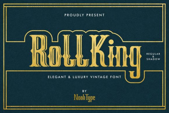 RollKing: A Vintage Display Font That Elevates Small Business Branding