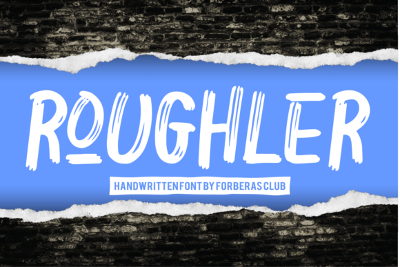 Roughler: A Modern Display Font for Crafters and Makers