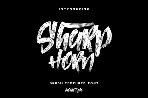 SharpHorn: A Bold Display Font for Modern Branding Projects