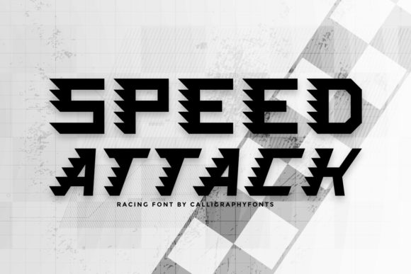 Speed Attack: A Bold Display Font That Powers Up Your Campaign Visuals